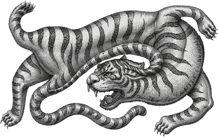 ONOR tiger — engraving